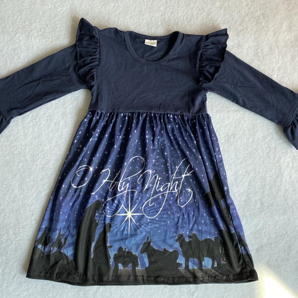 Nativity Navy Blue Dress - Picture 1 of 2